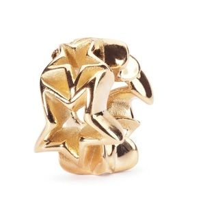 WISHING STAR, GOLD BEAD, 18k